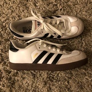 Adidas white, black and gum sneakers